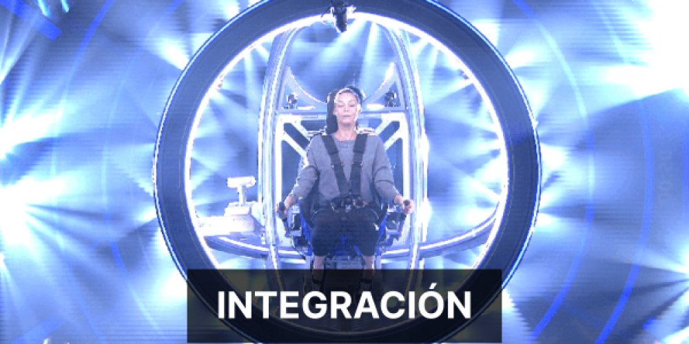 integracion Concursante en Mental Masters en la cabina giratoria con integración tecnológica de Virtualia